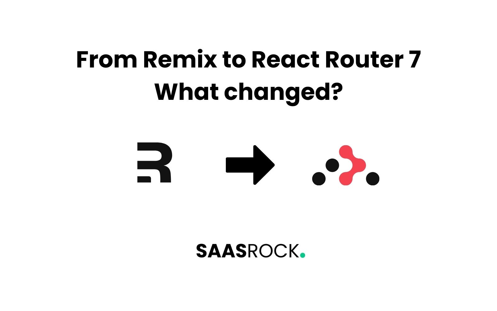 Upgrade to React Router v7 in SaasRock v1.5